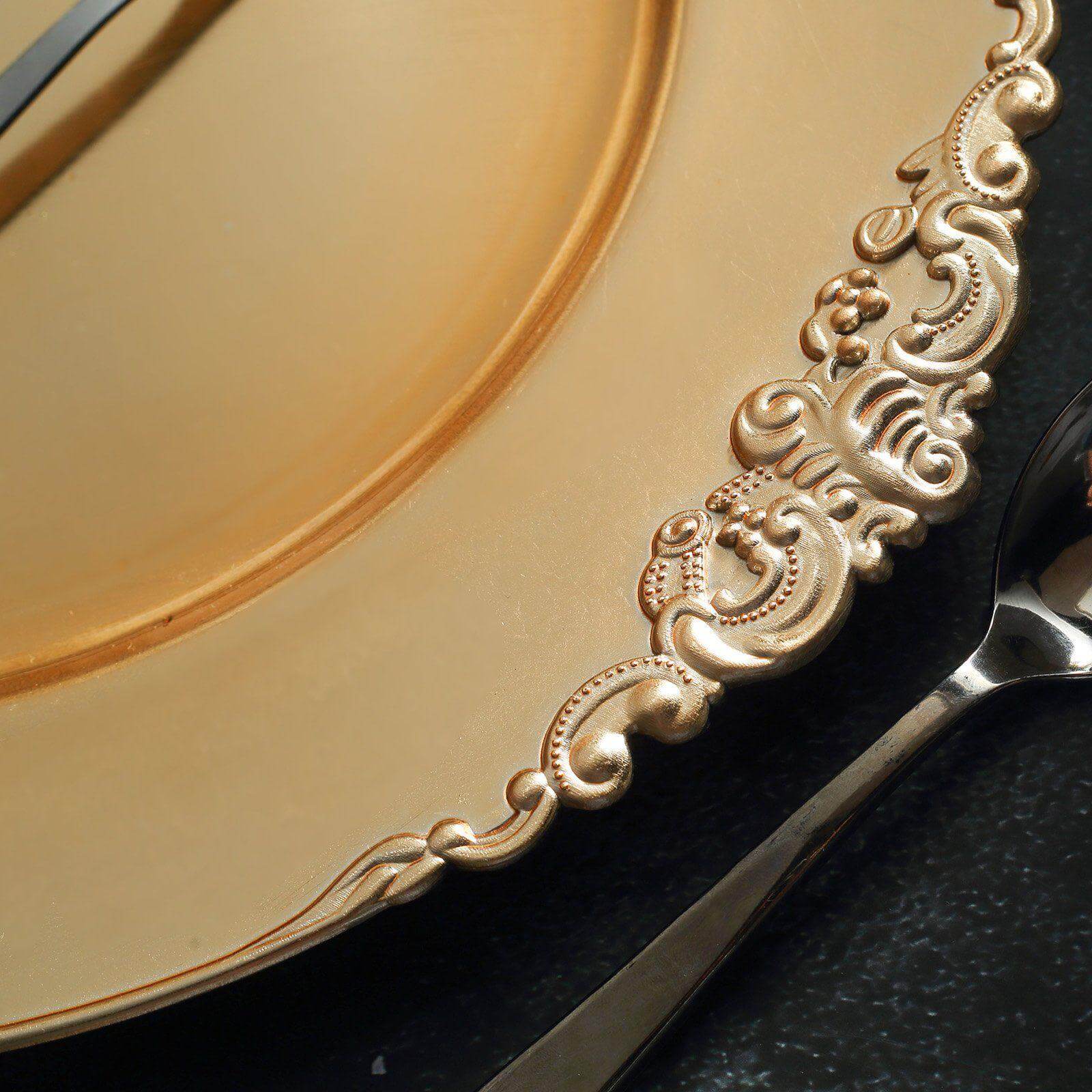 Popular customization options for Charger Plates