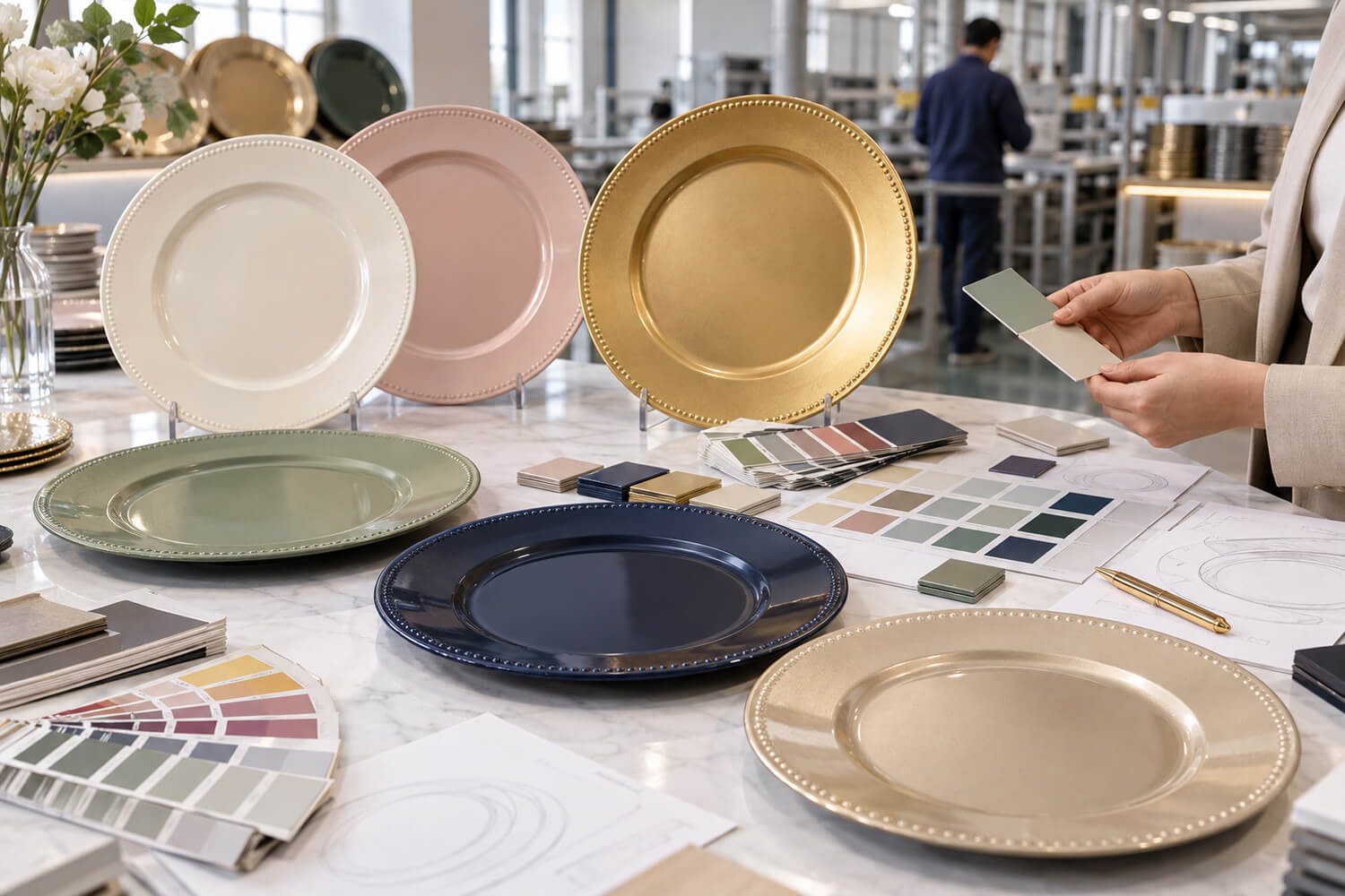 How to Choose Pantone Colors for Custom Charger Plates