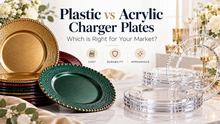 7 Powerful Differences in Plastic vs Acrylic Charger Plates - 2