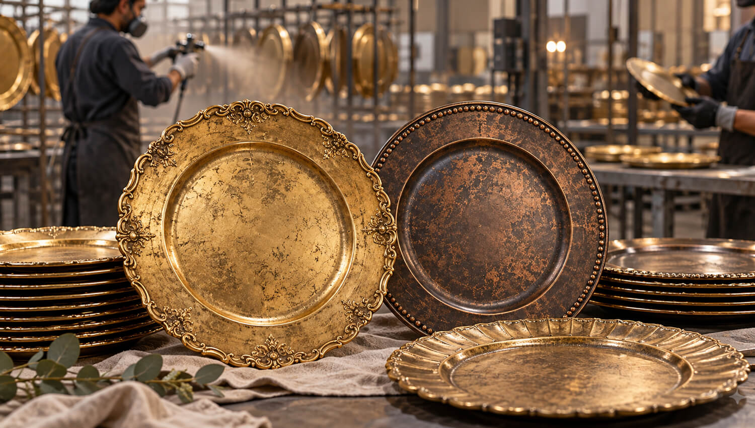 How Antique Finish Charger Plates Are Made (1)